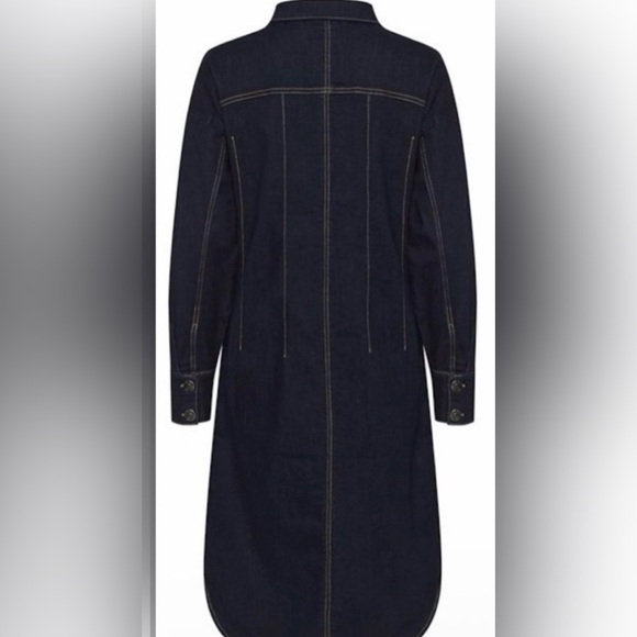 NWT $139 Classic Dark Denim Duster/Coat/Dress - Picture 4 of 13